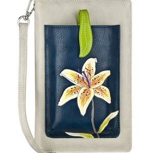 ESPE Lillian Vegan Leather RFID-Protected Smartphone Crossbody Phone Purse